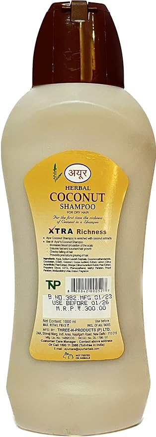 Ayur Herbal, Coconut Shampoo