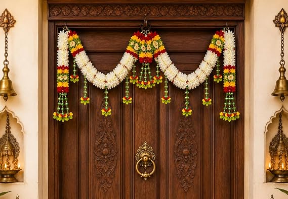 Daedal crafters Crystal Hanging Artificial Flower Toran