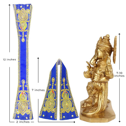 Ganpati Shela with Moti Work Inch Handcrafted Dupatta