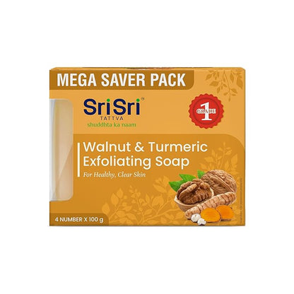 Sri Sri Tattva Walnut & Turmeric Exfoliating Soap