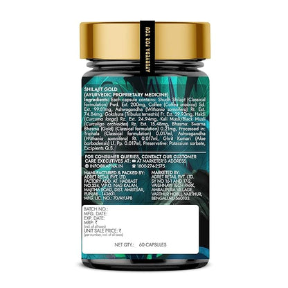 Kapiva Shilajit Glod 60 Capsules