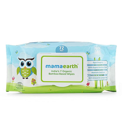 Mamaearth Organic Bamboo Based Baby Wipes - PUSHMYCART