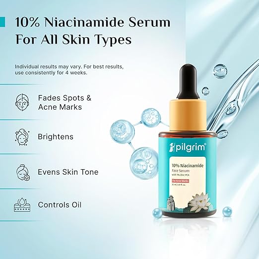 Pilgrim 10% Niacinamide Serum 30ml For Acne Marks