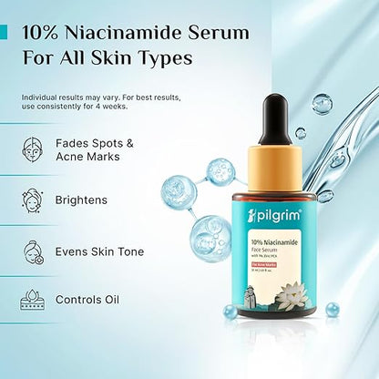 Pilgrim 10% Niacinamide Serum 30ml For Acne Marks