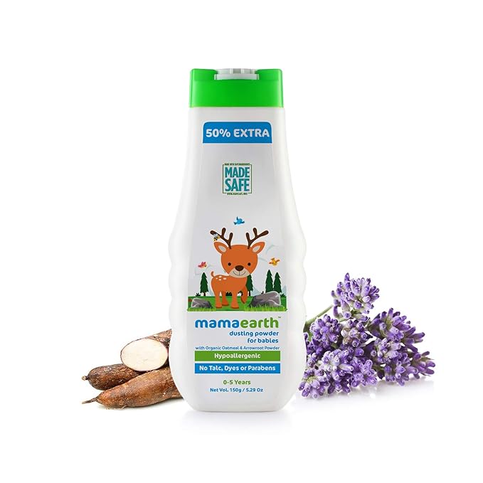 Mamaearth Milky Soft Natural Baby Face Cream & dusting Powder - PUSHMYCART