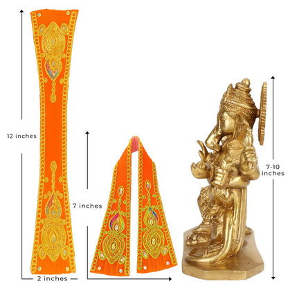 Ganpati Shela with Moti Work Handcrafted Dupatta