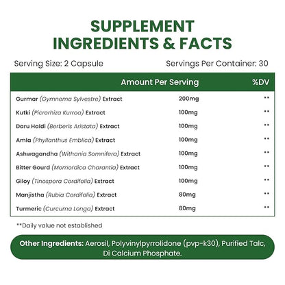 Himalayan Organics Diabetes Support Capsules