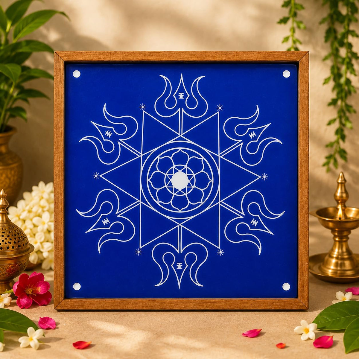 Rangly Aghora Mandala Yantra | Wooden Stencil