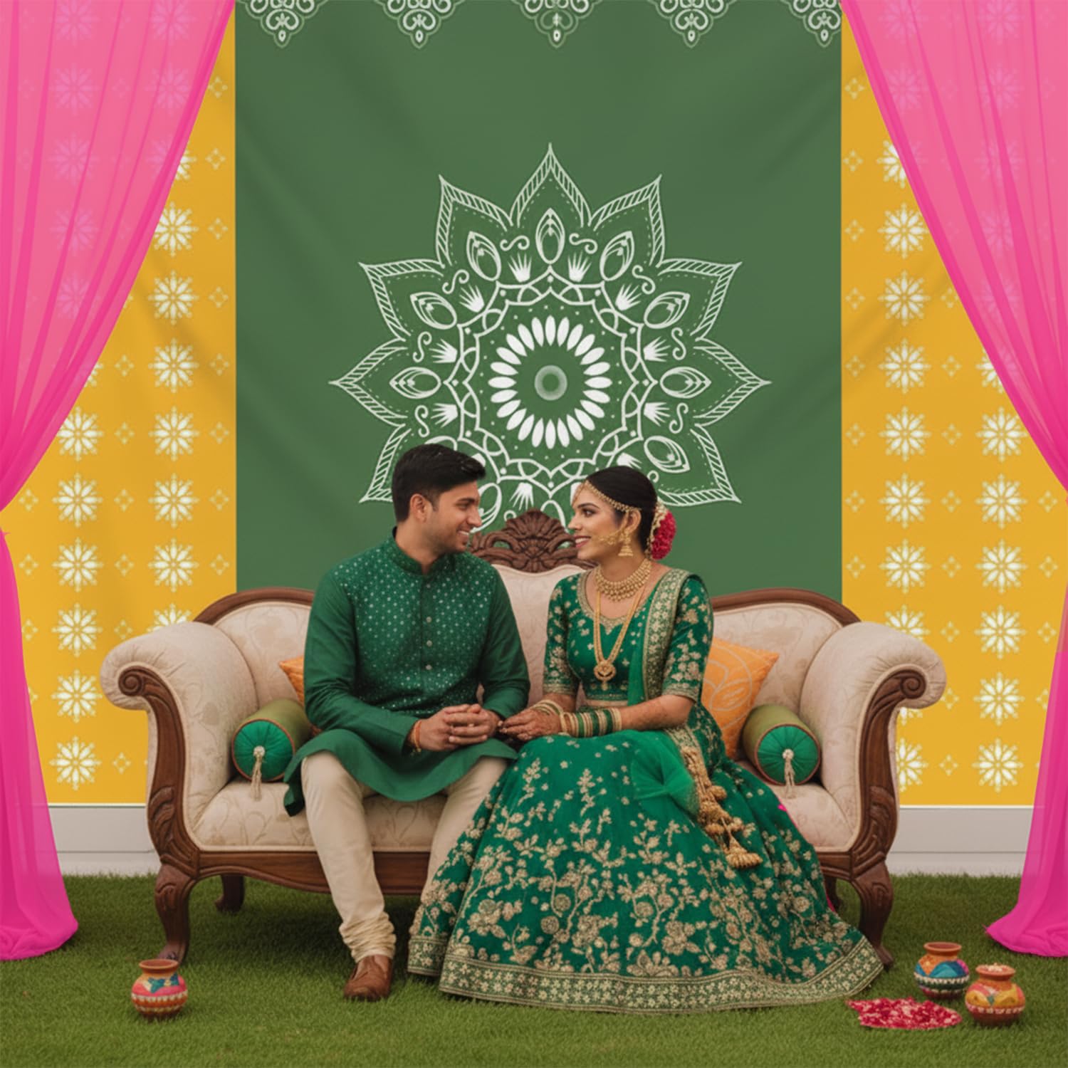 Party Propz Traditional Backdrop Decoration Cloth