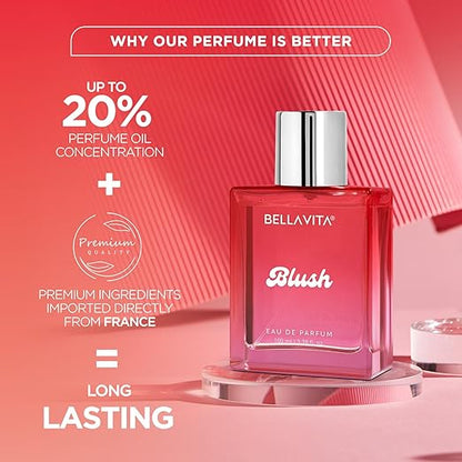 Bellavita Blush Woman Eau De Parfum Perfume With Red Fruits