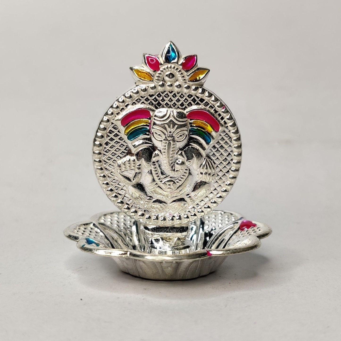 Pure Silver Ganesh Agarbatti Stand