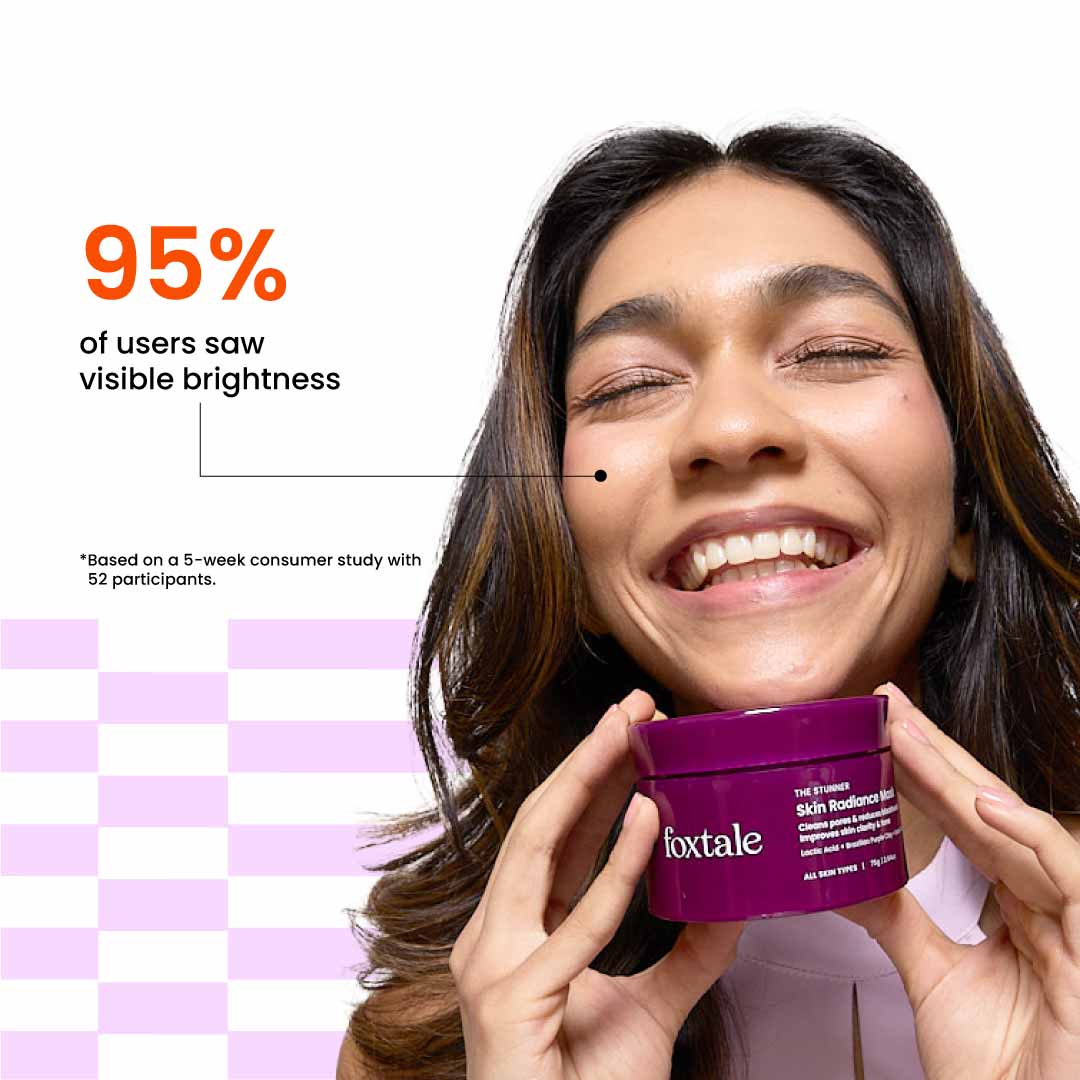 Foxtale De-Tan Radiance Face Mask with Lactic Acid – 50 g