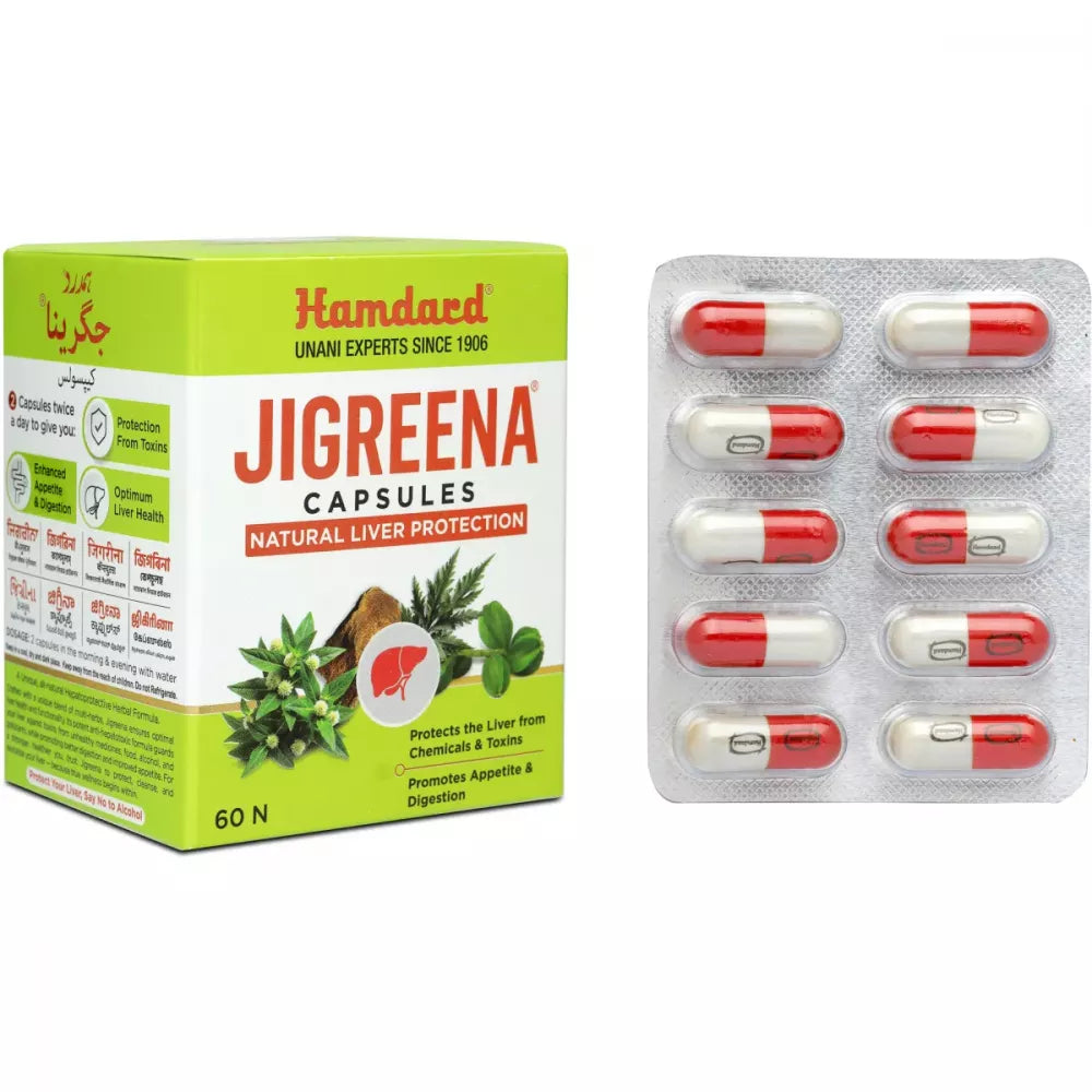 Hamdard Jigreena Capsule 60 Capsules