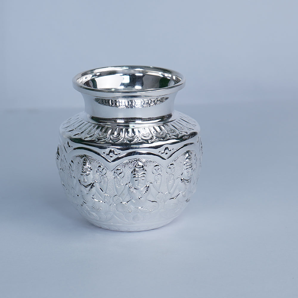 Pure Silver Asthalaxmi Design Chambhu 91 Grams