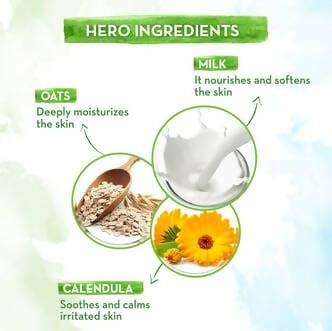 Mamaearth Milky Soft Head to Toe Wash With Oats Milk and Calendula For Babies