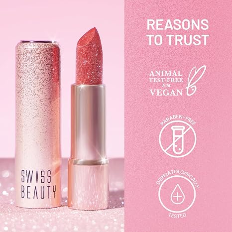 Swiss Beauty More Than Glitter Lipstick 3g