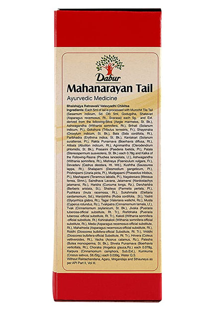 Dabur Maha Narayan Tail, bottle of 50 ml Oil X 4