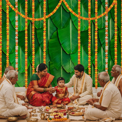 Party Propz Banana Leaf Backdrop Decorations