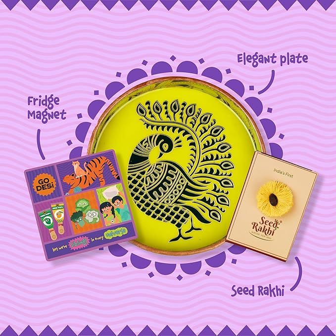 Go Desi Premium Indian Sweets Rakhi Gift Pack Hamper Box