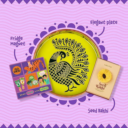 Go Desi Premium Indian Sweets Rakhi Gift Pack Hamper Box