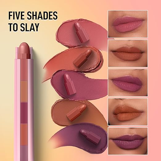RENEE Everyday Fab 5 5-in-1 Nude Matte Lipstick