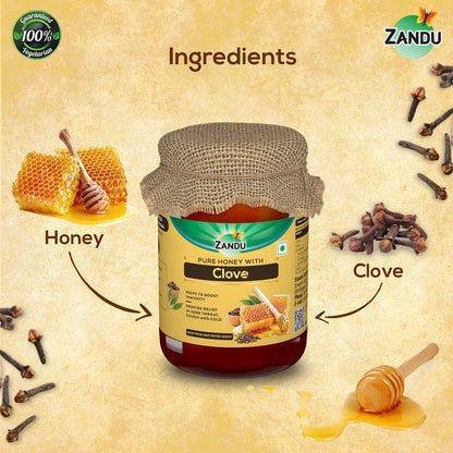 Zandu Pure Honey with Clove