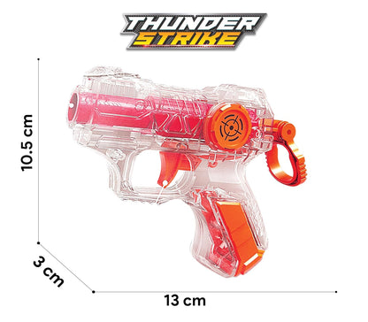 K. V. Toys Thunder Strike Transparent Toy Gun with 6 Darts