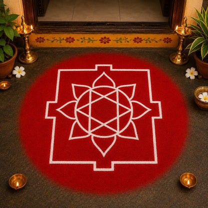 Rangly Ganesh Mandal Wooden Rangoli Stencil