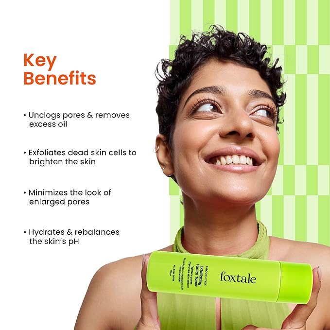 Foxtale Exfoliating Toner with 5% Lactic Acid – 100 ml