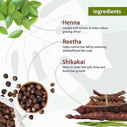Sri Sri Tattva Henna Shikakai Shampoo 200ml - PUSHMYCART