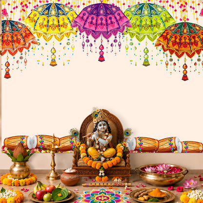 Party Propz Traditional Backdrop Cloth For Decoration