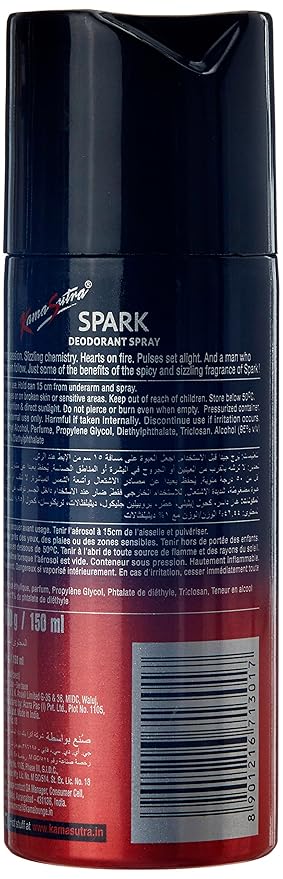 Kama Sutra Spark With Urge Deo Spray for Unisex