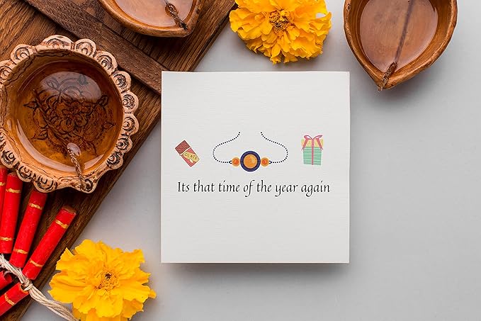 Gifticon Set of 4 Rakhi with Chocolate for Brother
