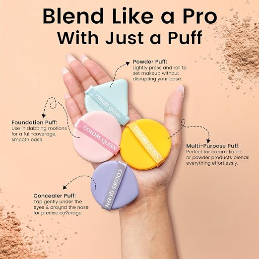 Colors-Queen-Pack-of-4-Makeup-Puffs-with-Powder