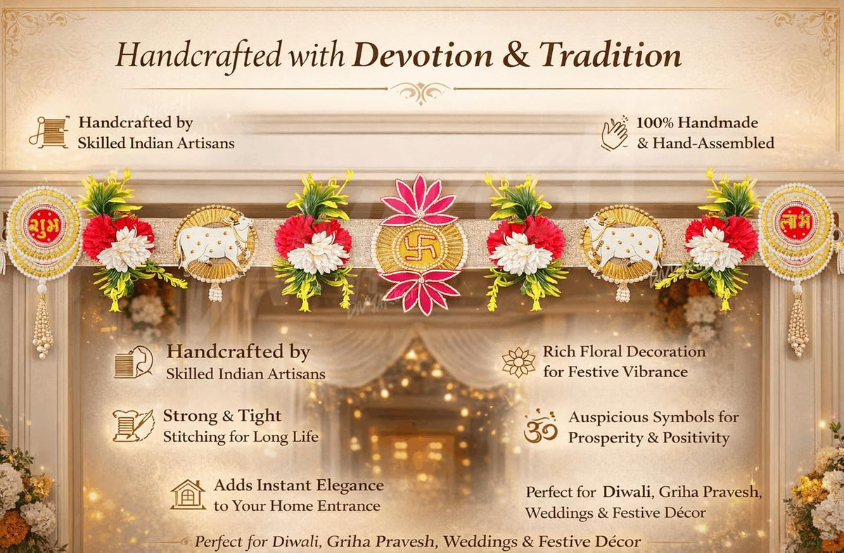 Divyakosh Artificial Flower Toran for Door Decoration