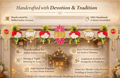 Divyakosh Artificial Flower Toran for Door Decoration
