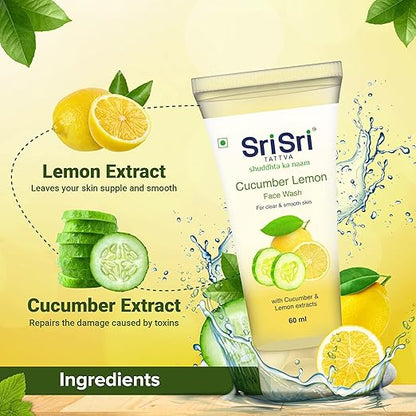 Sri Sri Tattva Cucumber & Lemon Face Wash - PUSHMYCART