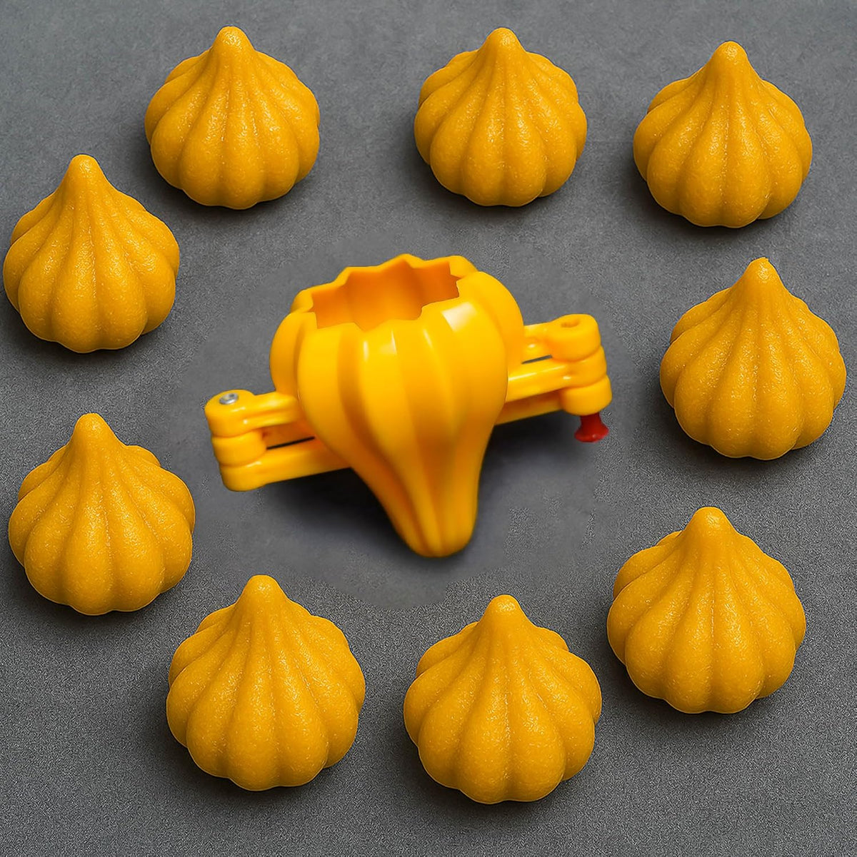 eCraftIndia Yellow Modak Maker Mould Plastic