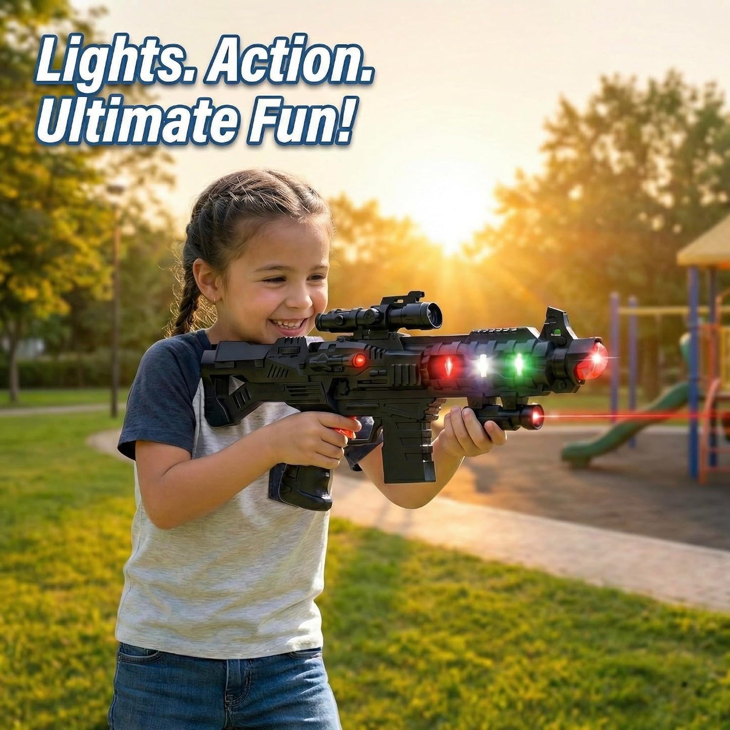 King Toyz Strike Toy Gun with Light & Sound Effects
