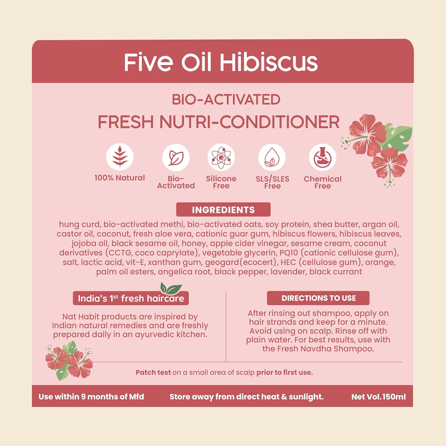 Nat Habit Five Oil Hibiscus Nutri Conditioner