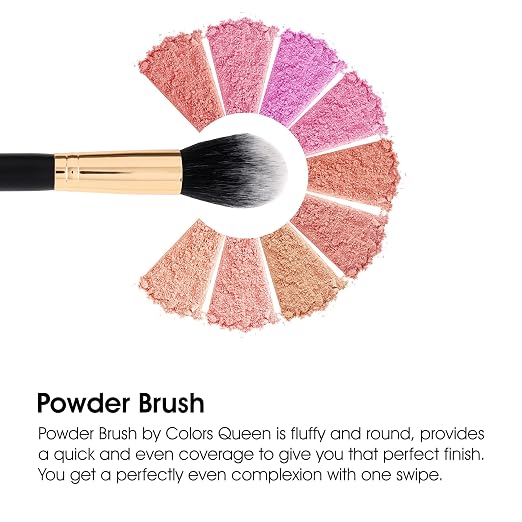 Colors-Queen-100%-Vegan-Powder-Brush---Black