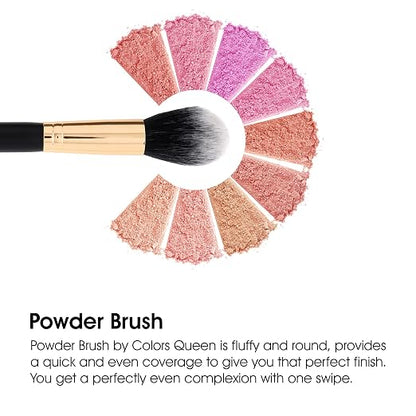 Colors-Queen-100%-Vegan-Powder-Brush---Black