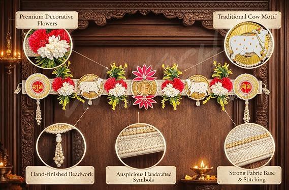 Divyakosh Artificial Flower Toran for Door Decoration