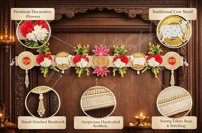 Divyakosh Artificial Flower Toran for Door Decoration
