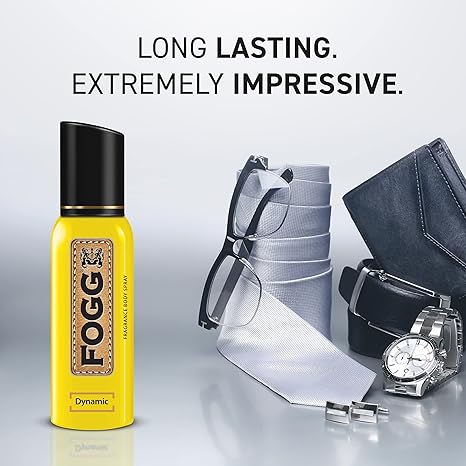 Fogg Fantastic Dynamic No Gas Deodorant for Men, Long Lasting Perfume Body Spray