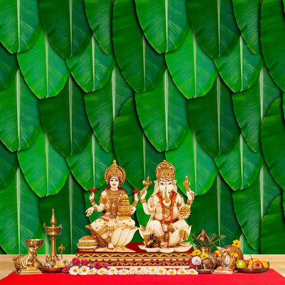 Party Propz Banana Leaf Backdrop Decorations