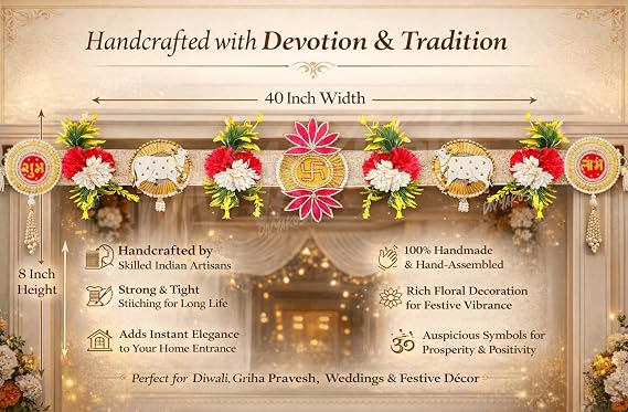 Divyakosh Artificial Flower Toran for Door Decoration