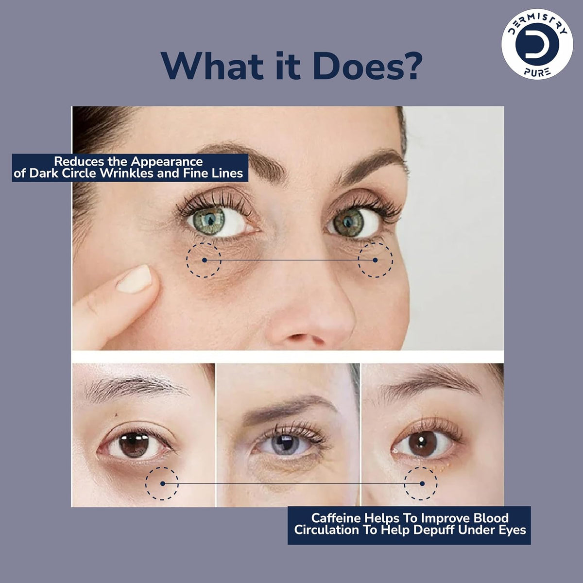 Dermistry Under Eye Serum for Dark Circles & Puffiness Care Daily