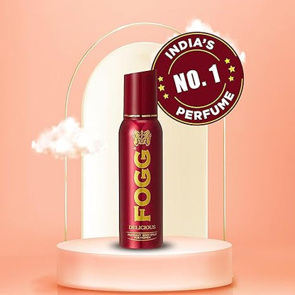 Fogg Delicious No Gas Deodorant for Women, Long Lasting Perfume Body Spray