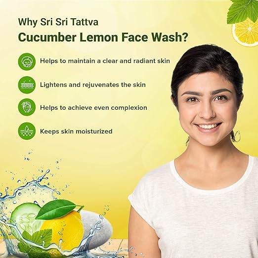 Sri Sri Tattva Cucumber & Lemon Face Wash - PUSHMYCART